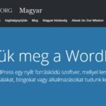 WordPress telepítése lépésről-lépésre