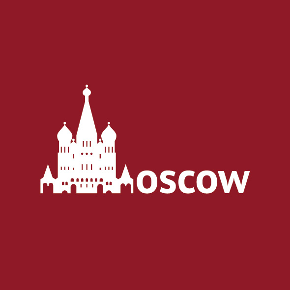 Moscow Saint Basil's Cathedral - Silhouette Illustrations