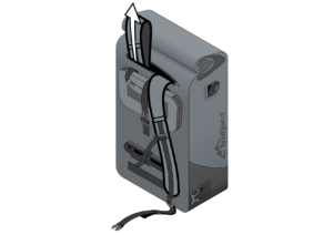 Manual illustrations for Lynfjord Travel pannier bag