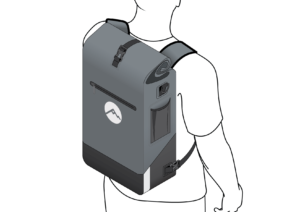 Manual illustrations for Lynfjord Travel pannier bag