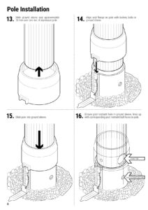 signfix pole installation manual illustrations - page 6